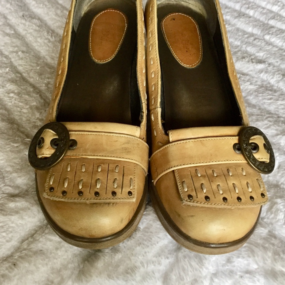 ❤️ Genuine leather wedges